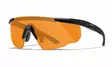 Wiley X Saber Advanced Grey & Light Rust & Vermillion - Matte Black - Shooting Glasses - 712316003155 - 5