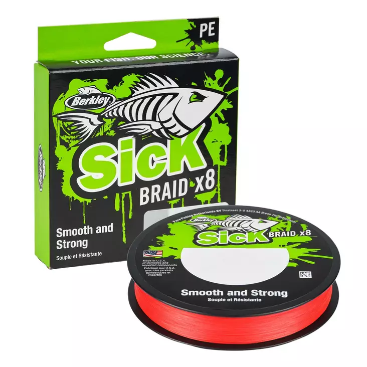 Berkley Sick Braid Red - Braided Lines - 028632982495 - 1