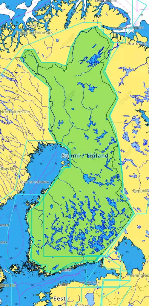 C-MAP Discovery Finland Lakes - Maps - 9420064119295 - 1