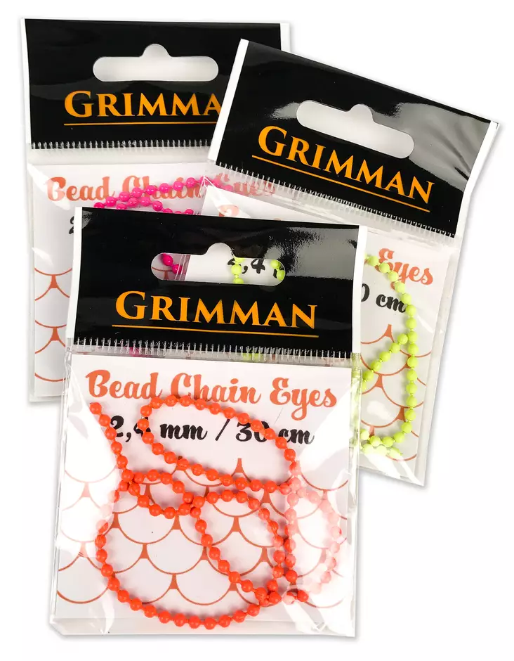 Grimman Bead Chain Eyes 2,4mm Painted - Weighted Eyes - 11808015 - 1