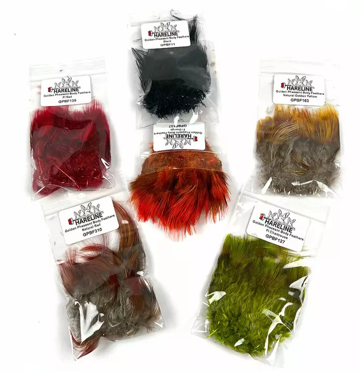 Hareline Golden Pheasant Body Feathers - Other Feathers and Plumes - 404503000055 - 1