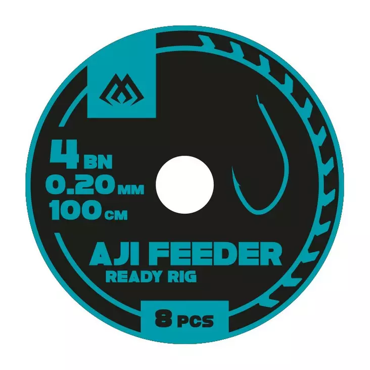 Mikado Aji Feeder Ready Rig 100cm - Ready Tied Hooks - 5900637110415 - 1