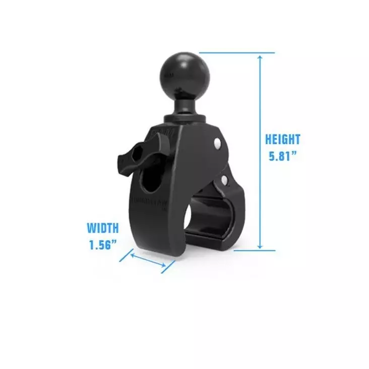 RAM Tough-Claw Medium Clamp Ball Base - RAM Mounts, size C - 793442944215 - 1