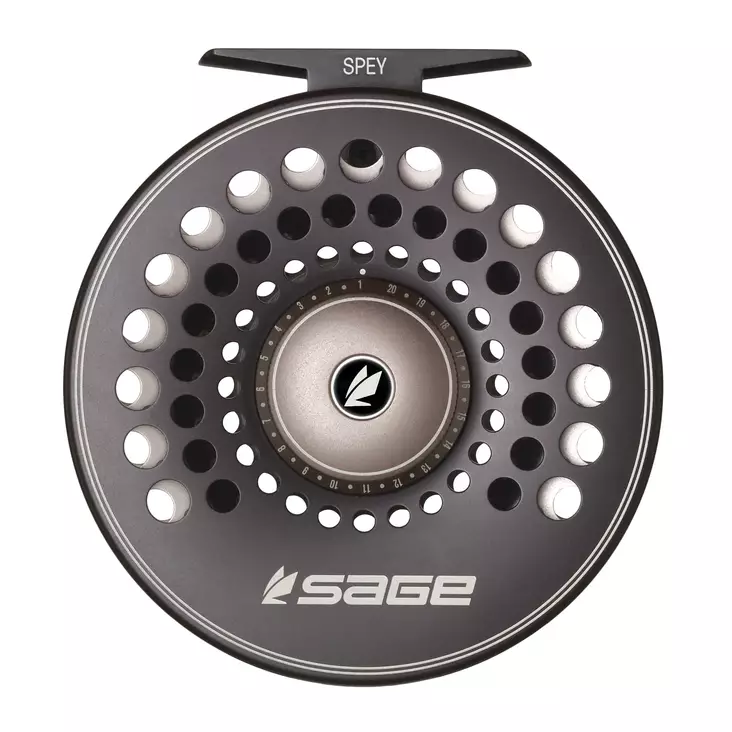 Sage Spey Reel Stealth Silver - Sage Fly Reels - 644269246245 - 1