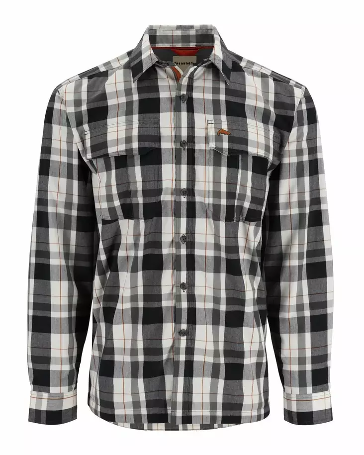 Simms ColdWeather Shirt Gunmetal Logan Plaid - Shirts - 694264654545 - 1