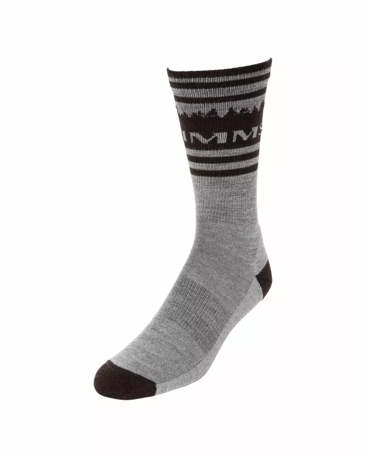Simms Daily Sock Treeline Mahogany - Socks and Buff - 694264556535 - 1