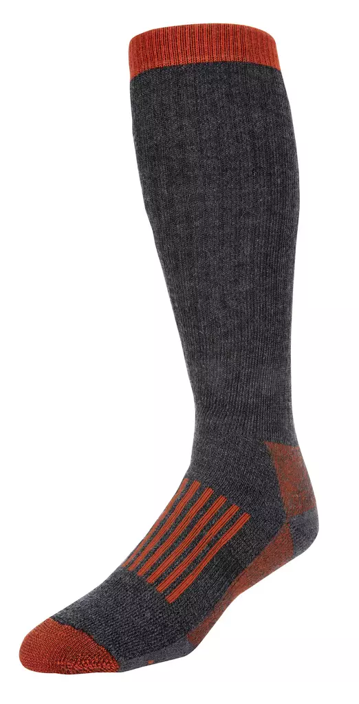 Simms Merino Thermal OTC Sock #L Carbon - Socks and Buff - 694264504352 - 1