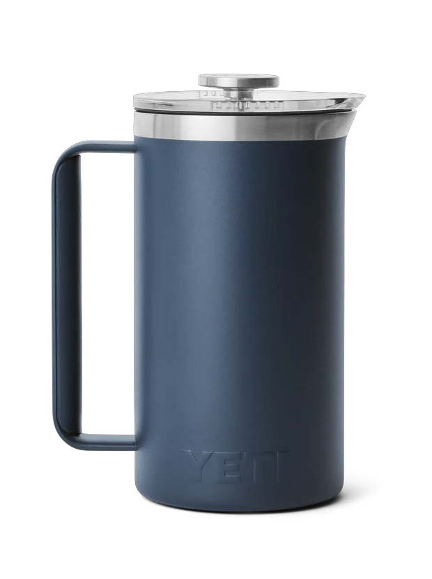 Yeti French Press 34oz Navy Coffee press with insulated bottle