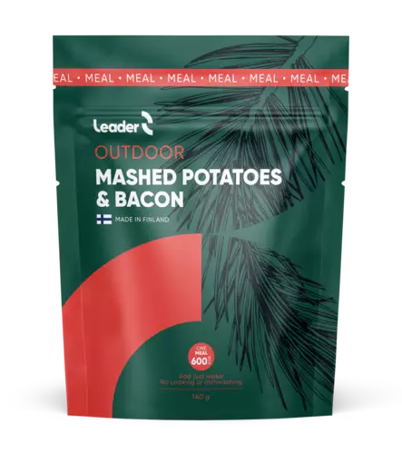 Leader Outdoor Mashed Potatoes Bacon 140g - Outdoor Meals - 6430080443376 - 1