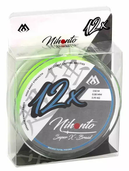Mikado Nihonto Super-X 0,10mm 150m Yellow - Braided Lines - 5900637123026 - 1