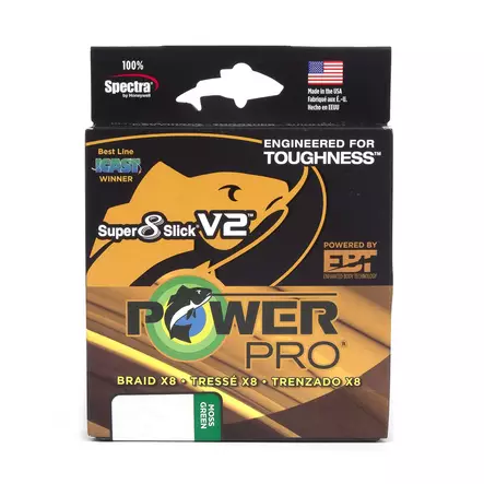 Power Pro Super 8 Slick V2 Moss Green - Braided Lines - 0712649219636 - 2