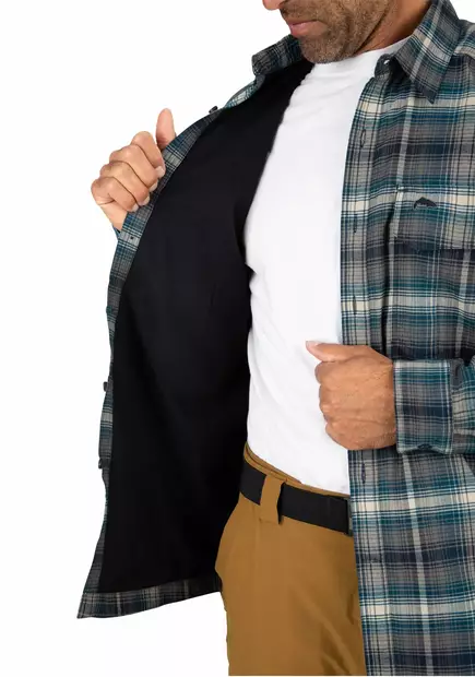 Simms Coldweather Shirt Hickory Clay Plaid -huppari - Shirts - 694264578346 - 2