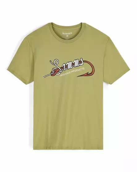 Simms Simms Hook & Loop T-Shirt Tent Green - Men T-Shirts - 694264696606 - 2