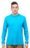 Grundens Tough Sun Hoodie Azure - Shirts - 0840316306836 - 4