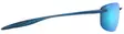 Maui Jim Hookipa Ultra - Metal Matte Blue Frame with Blue Hawaii Lens - Plastic Lenses - 603429081416 - 3