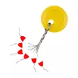 Mikado Floating Stopper White/Red Fluorescent - Feeder Connectors, Beads & Stops - 5900637162636 - 1