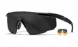 Wiley X Saber Advanced Grey & Light Rust - Matte Black - Shooting Glasses - 712316003056 - 1