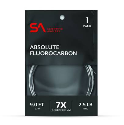 Scientific Anglers Absolute Fluorocarbon Leader 9ft - Fluorocarbon Leaders - 840309134866 - 1