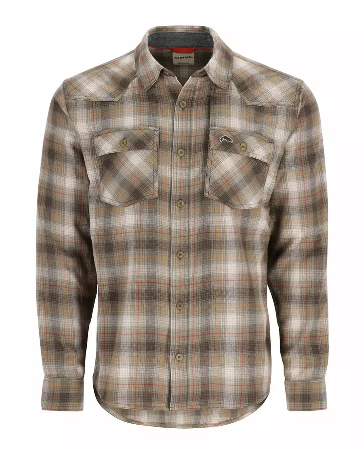 Simms Santee Flannel Shirt Bayleaf Sunglow Pane Ombre - Shirts - 694264625446 - 1