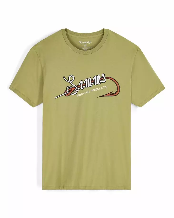 Simms Hook & Loop T-Shirt Tent Green - Men T-Shirts - 694264696606 - 2