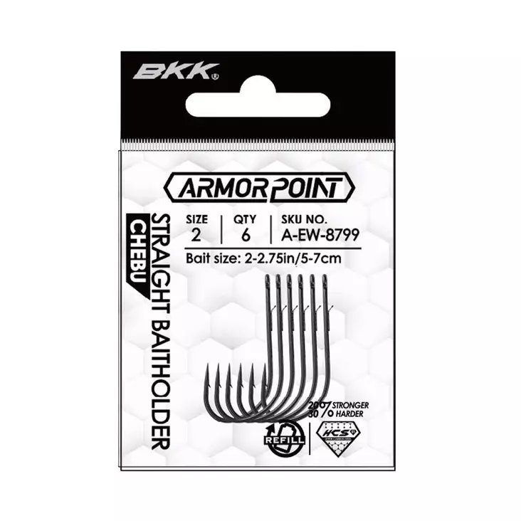 BKK Armorpoint Straight Chebu Baitholder - Jig Hooks - 6941780959666 - 2