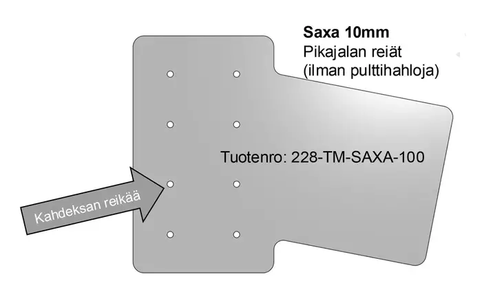 Catchy Asennuslevy 10mm Saxa Pred - Other Accessories - 1305202516 - 1