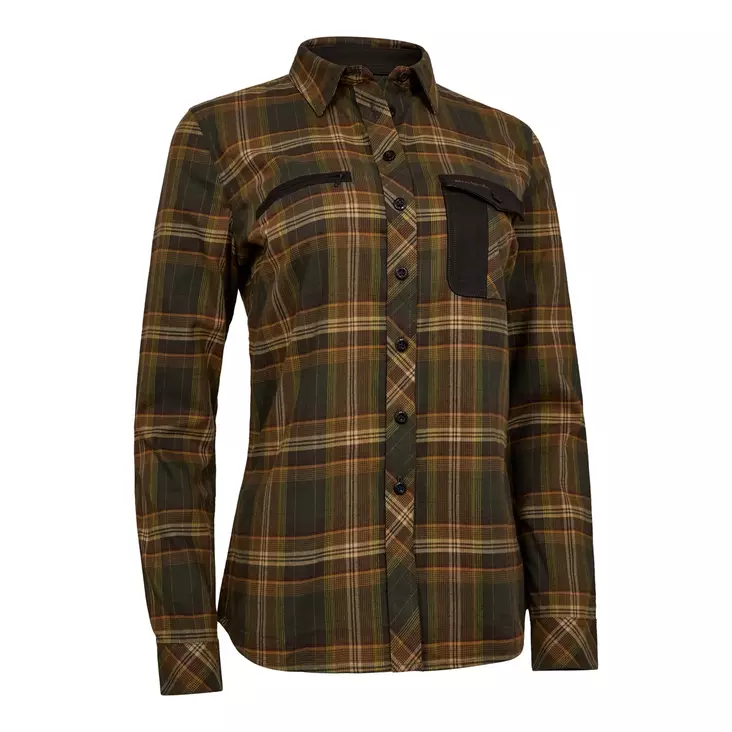 Deerhunter Lady Blair Shirt Green Check - Shirts - 5702827245316 - 1