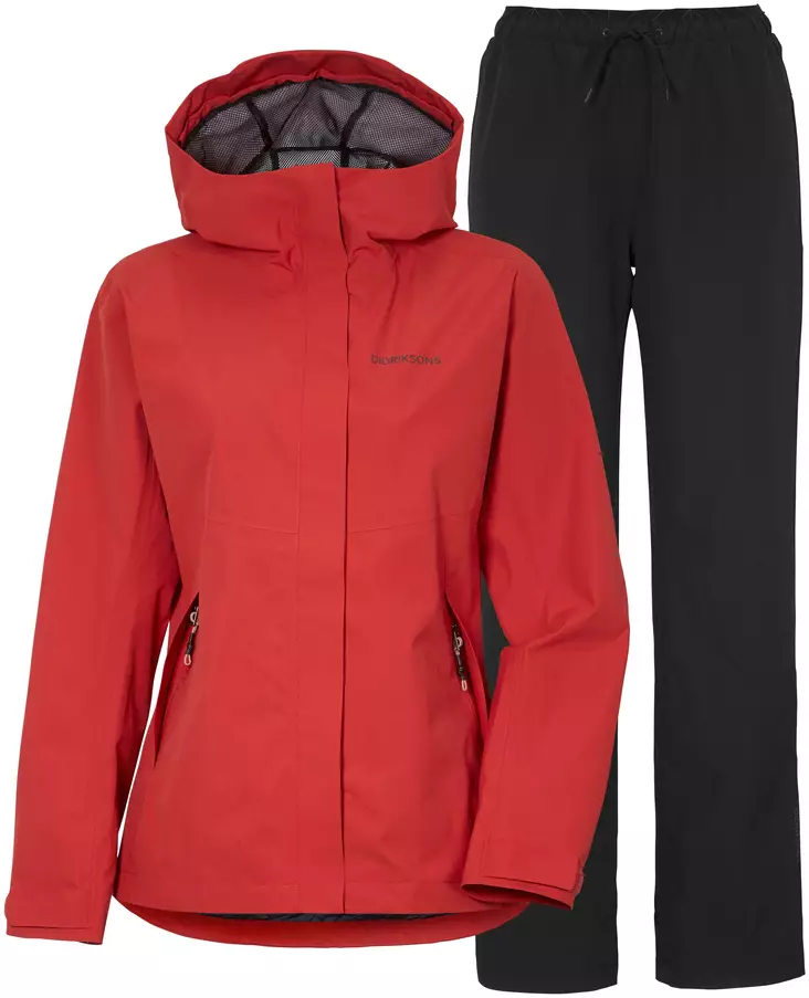 Didriksons Grit Red WNS Set - Hard Shells for Women - 503865-060--36 - 1