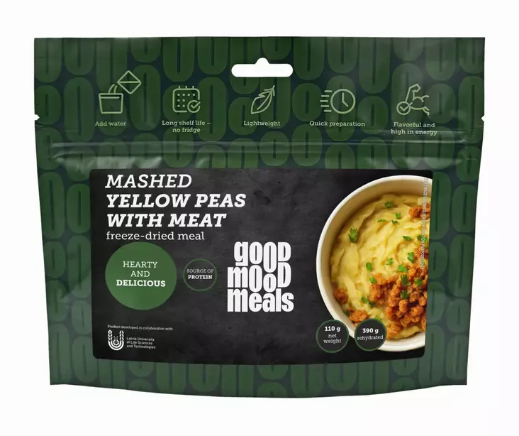 GoodMoodMeals Mashed Peas With Meat - Outdoor Meals - 4750296002986 - 1