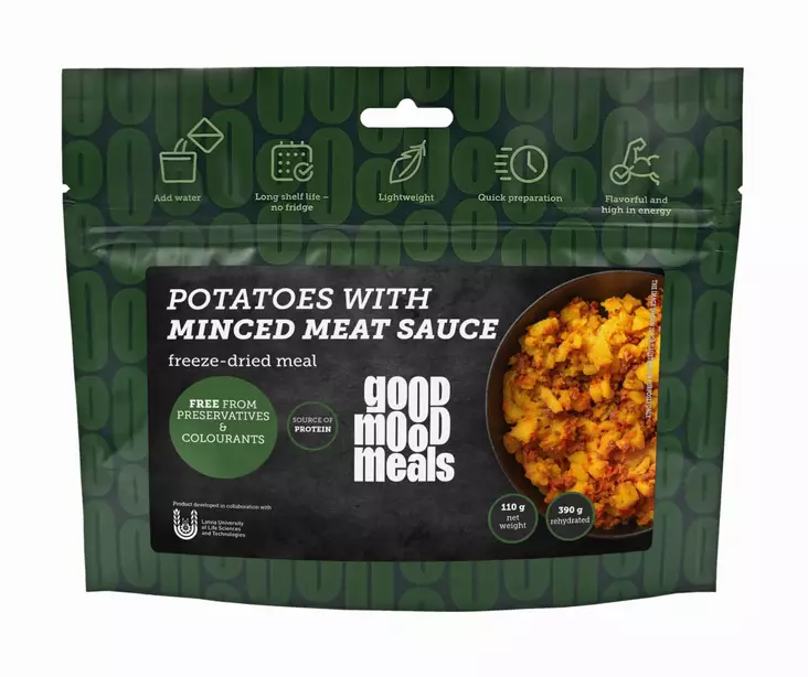 GoodMoodMeals Potatoes With Minced Meat Sauce - Outdoor Meals - 4750296003686 - 2