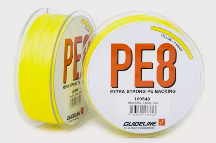 Guideline Xstream PE Backing 80lb 300m Yellow - Braided Backing - 7033840137646 - 1