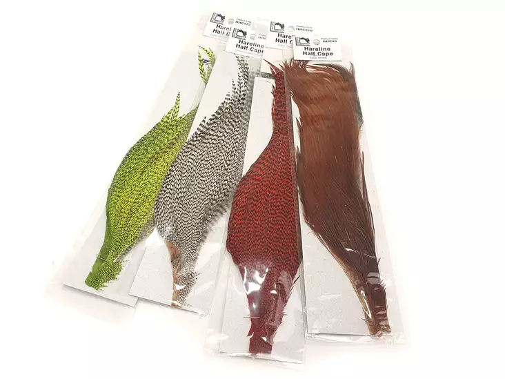 Hareline Half Rooster Cape - Dry Fly Capes and Saddles - 403501000016 - 1