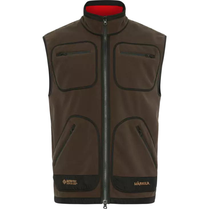 Härkila Kamko Fleece Waistcoat Brown/Red - Hunting Jackets for Men - 5714733529626 - 1