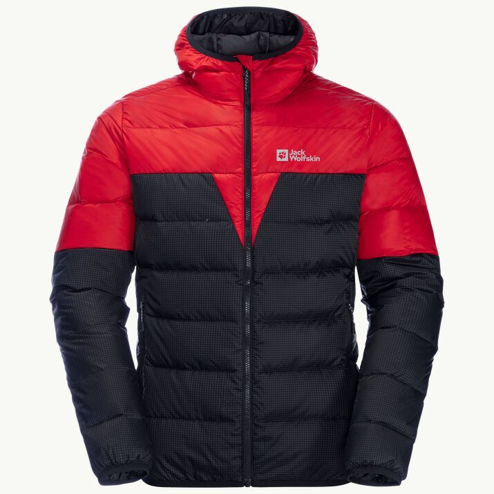 Jack Wolfskin Mens DNA Tundra Hoody Adrenaline Red - Down Jackets for Men - 4064993512946 - 1