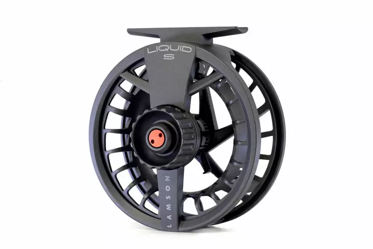 Lamson Liquid S Reel Smoke - Waterworks Lamson Fly Reels - 708332008946 - 1