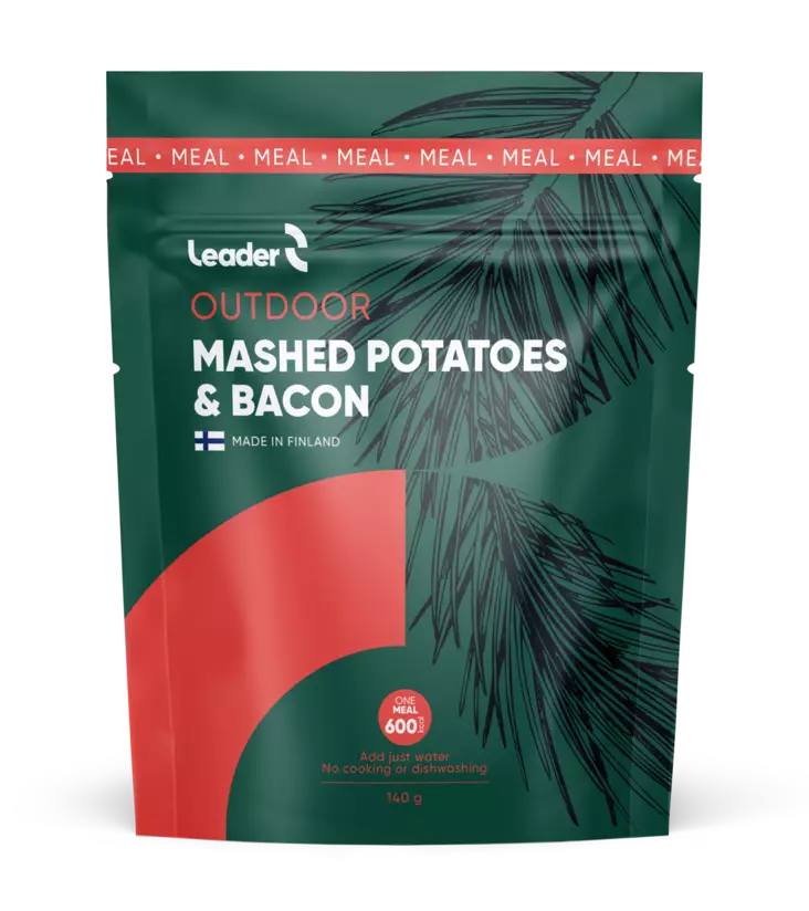 Leader Outdoor Mashed Potatoes Bacon 140g - Outdoor Meals - 6430080443376 - 1