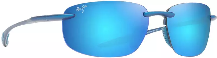 Maui Jim Hookipa Ultra - Metal Matte Blue Frame with Blue Hawaii Lens - Plastic Lenses - 603429081416 - 1