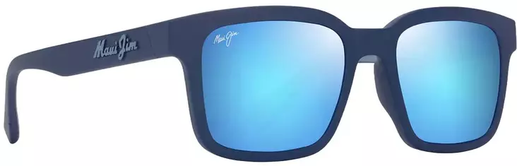 Maui Jim Opiopio - Matte Dark Blue Frame with Blue Hawaii Lens - Plastic Lenses - 603429079536 - 1