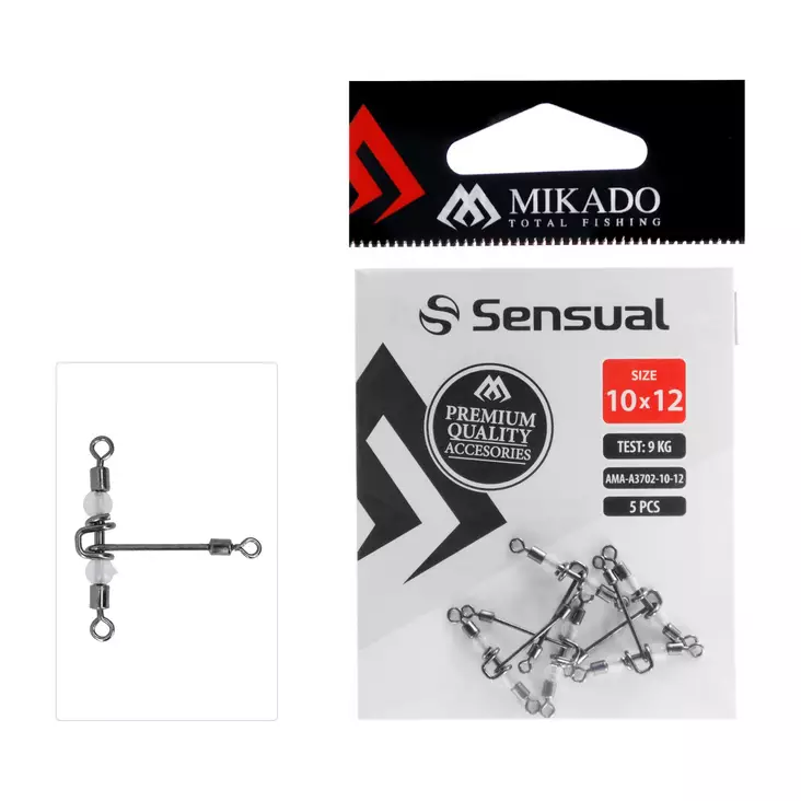 Mikado Roller Swivel Triple with T-Beads - Swivels & Quick Change Links - 5900637148456 - 1