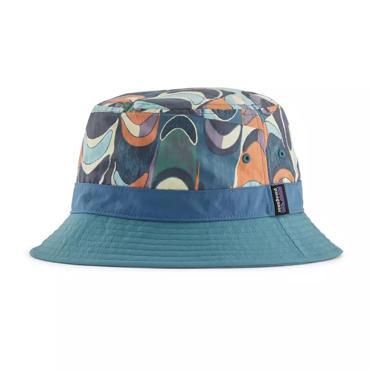 Patagonia Wavefarer Bucket Hat Swallowtail Geo w Still Blue - Truckers - 196924785366 - 1