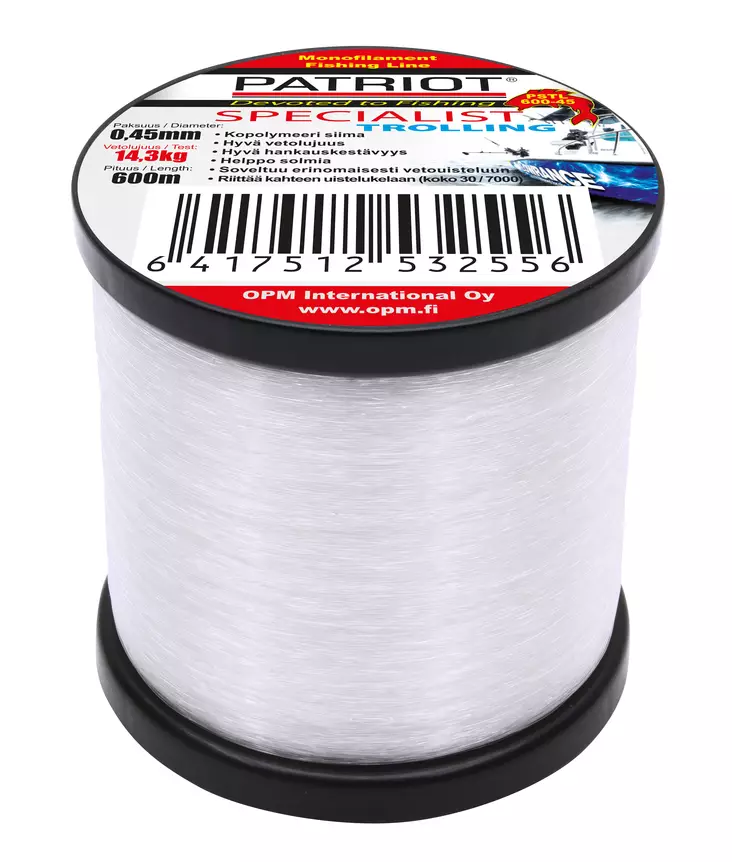Patriot Special Trolling Line 0,45mm 600m - Nylon Lines - 6417512532556 - 1