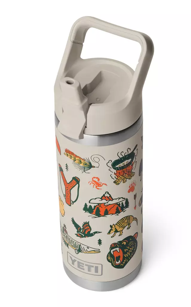 Yeti Rambler 18oz Straw Bottle Cape Summer Camp Insulated bottle