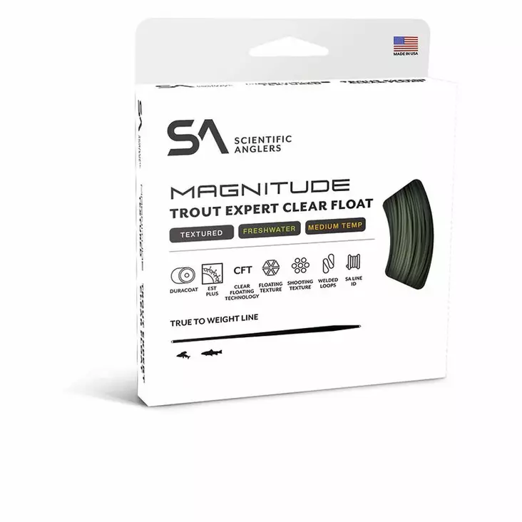 Scientific Anglers Magnitude Trout Expert Sage Green/Clear - Floating - 840309145336 - 2