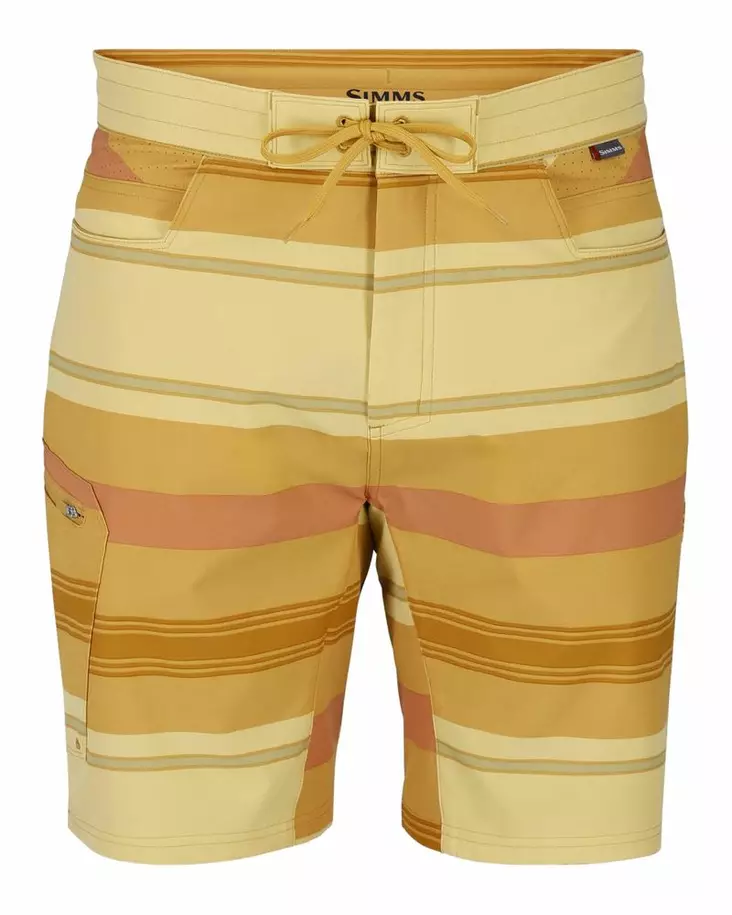 Simms Seamount Board Short Baltic Amber Stripe - Pants - 694264682746 - 2
