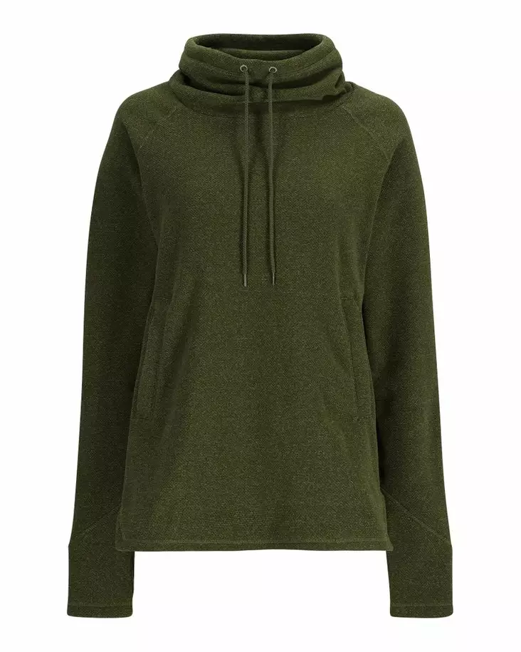 Simms Women's Rivershed Sweater Riffle Green Heather - Shirts - 694264627396 - 2