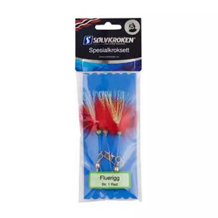 Sølvkroken Fluerigg Red 1 - Bottom Fishing & Cod Rigs - 7056963155496 - 1