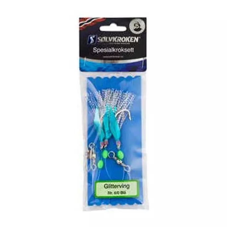 Sølvkroken Glitterving Blue 6/0 - Bottom Fishing & Cod Rigs - 7056963155816 - 1