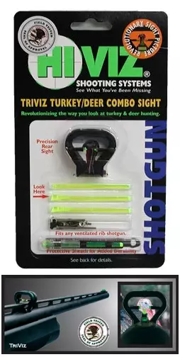 Hiviz Triviz Turkey/Deer Sight set Shotgun Fiber Optic Sight