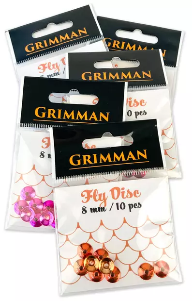 Grimman Fly Disc 8mm 10pcs - Coneheads - 11808027 - 1