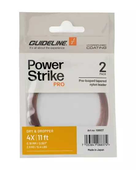 Guideline PS PRO Dry & Dropper 11' 3X - Nylon Leaders - 7033841088367 - 1